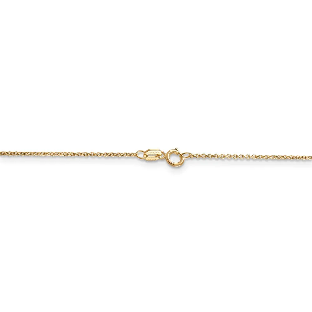 14k Gold Alligator Pendant Necklace