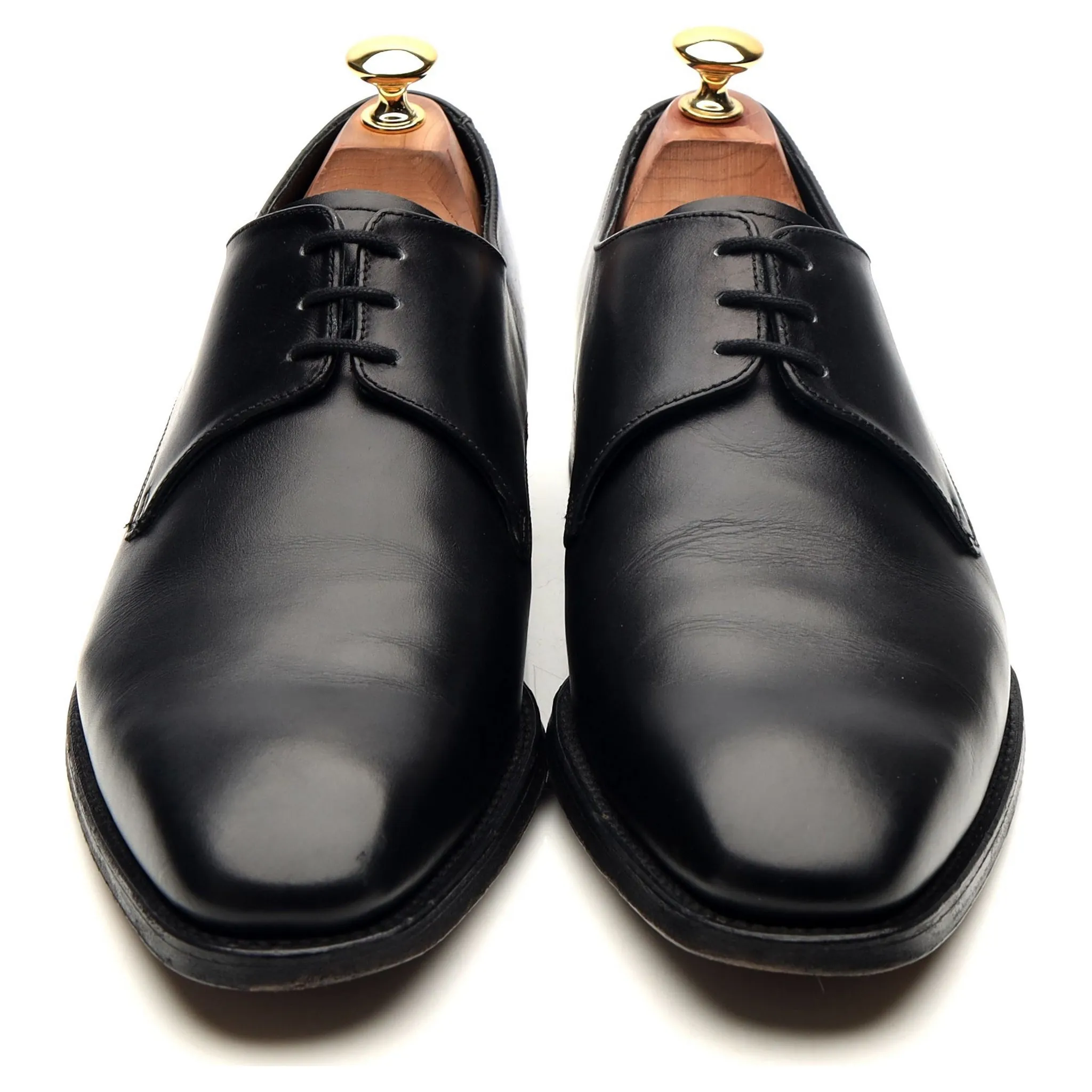 1880 'Cornwall' Black Leather Derby UK 9 E