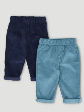 2 Pack Cord Joggers - Teal