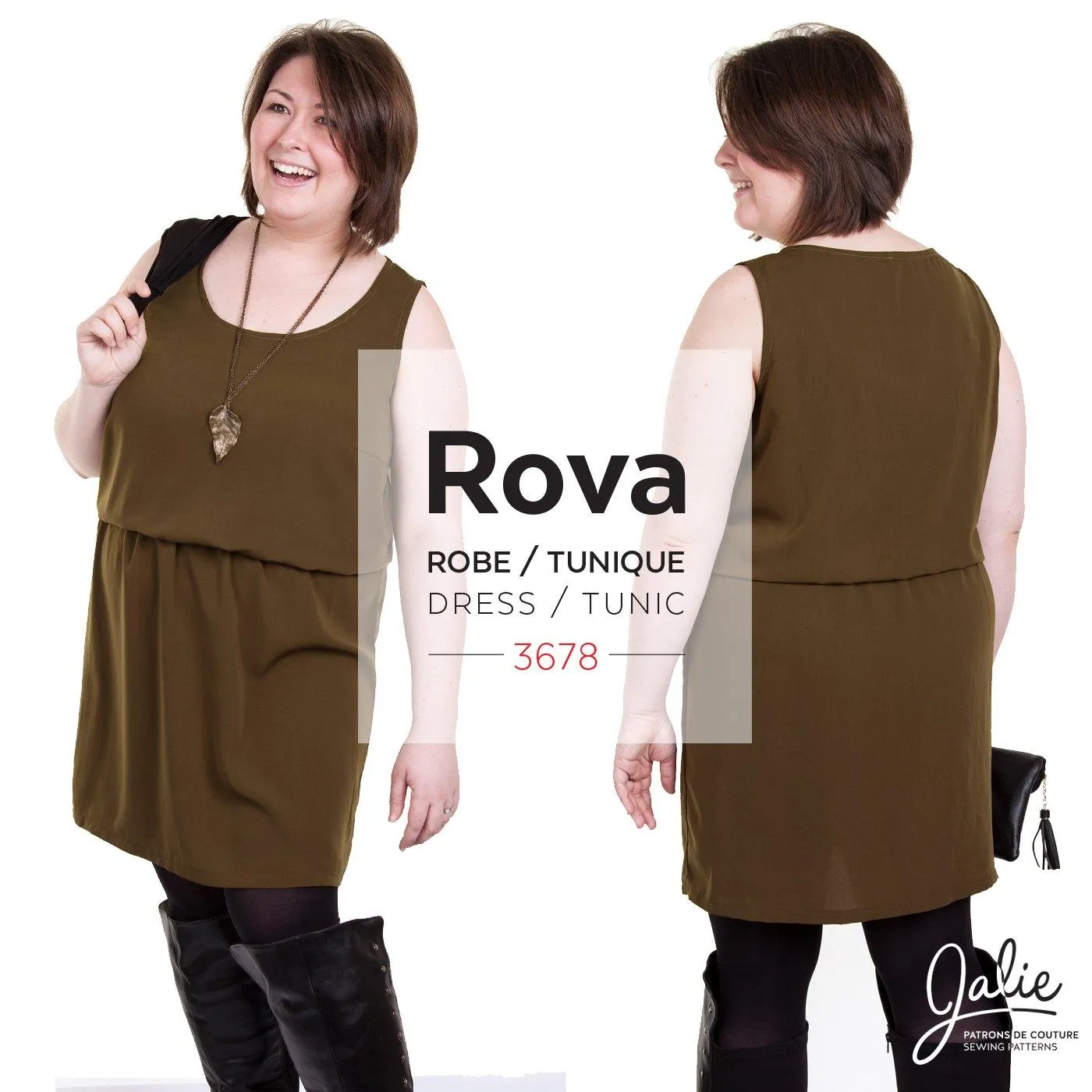 3678 // ROVA Blouson Tank Dress and Tunic