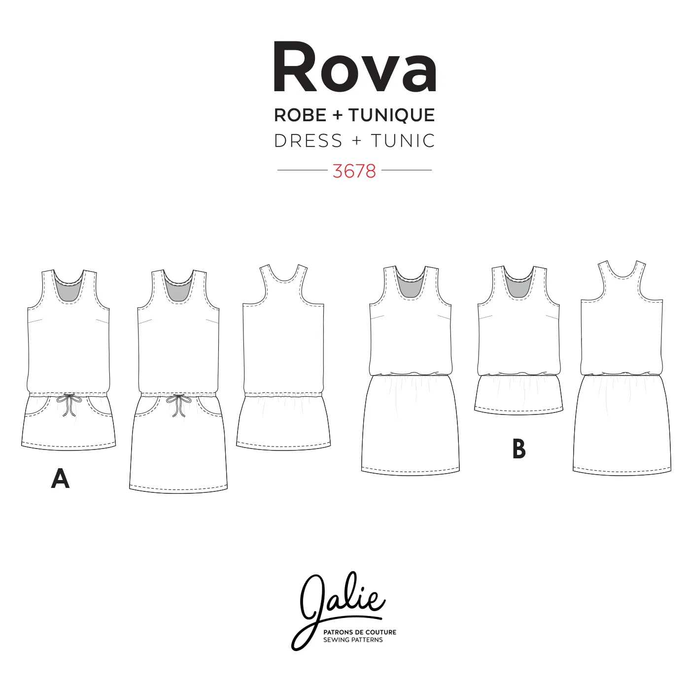 3678 // ROVA Blouson Tank Dress and Tunic