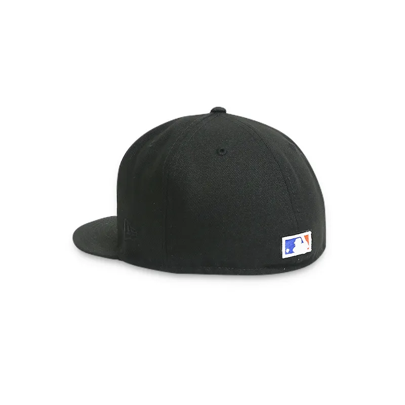 Mets Men's Black Fitted Hat