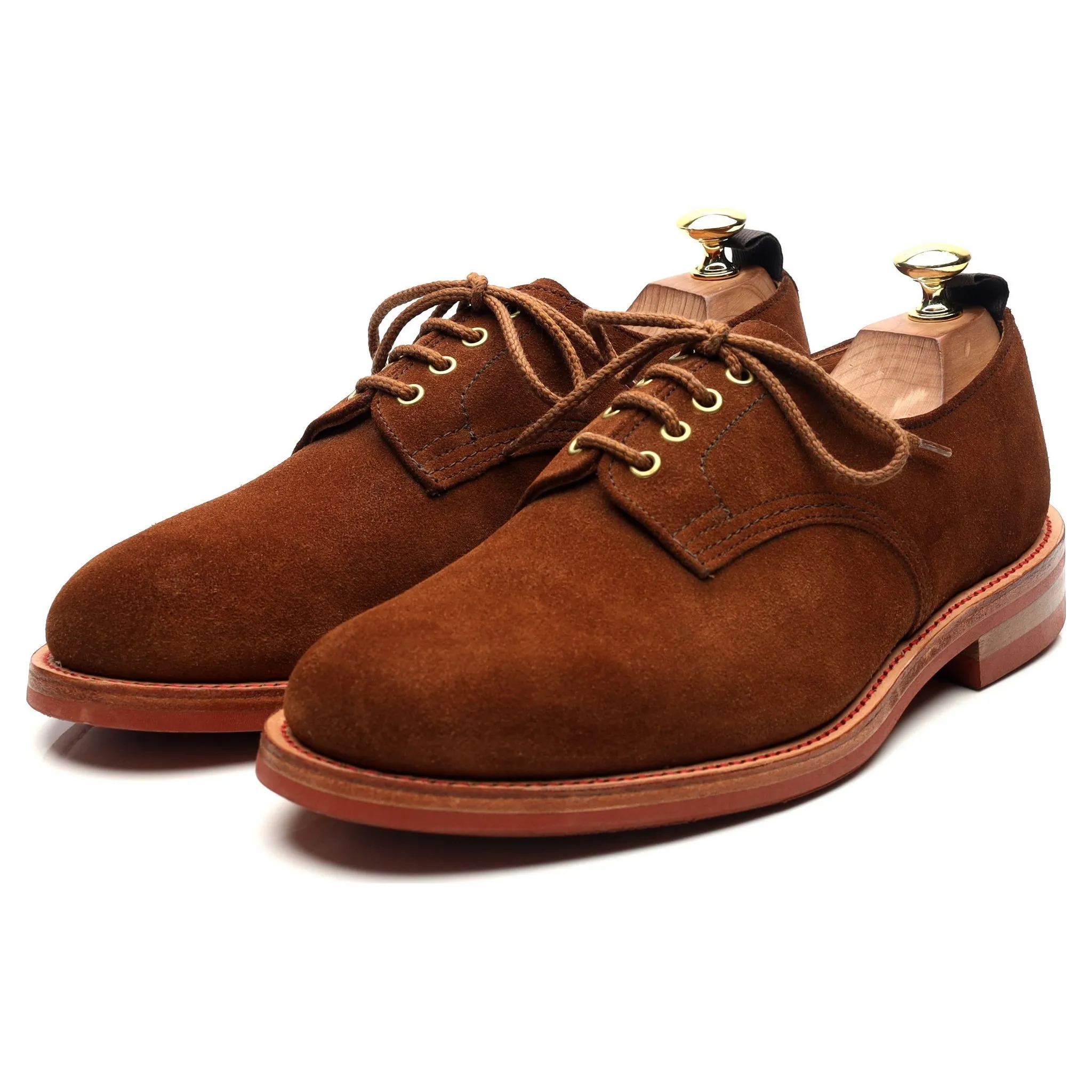 '7840' Snuff Brown Suede Derby UK 8