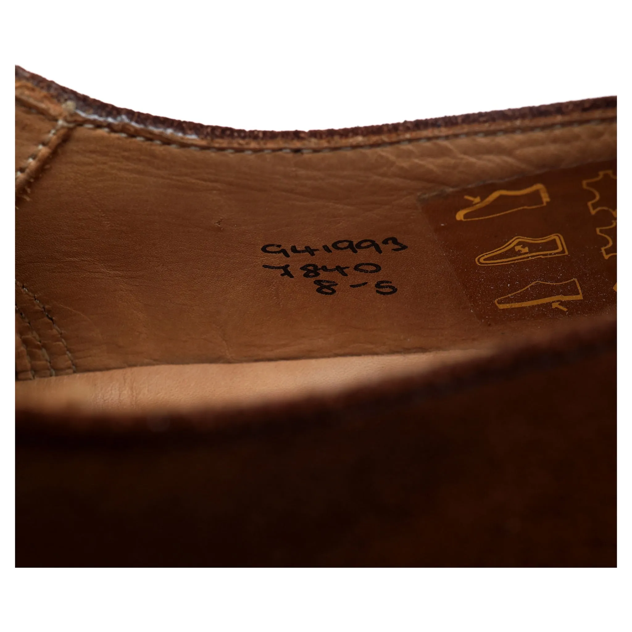 '7840' Snuff Brown Suede Derby UK 8