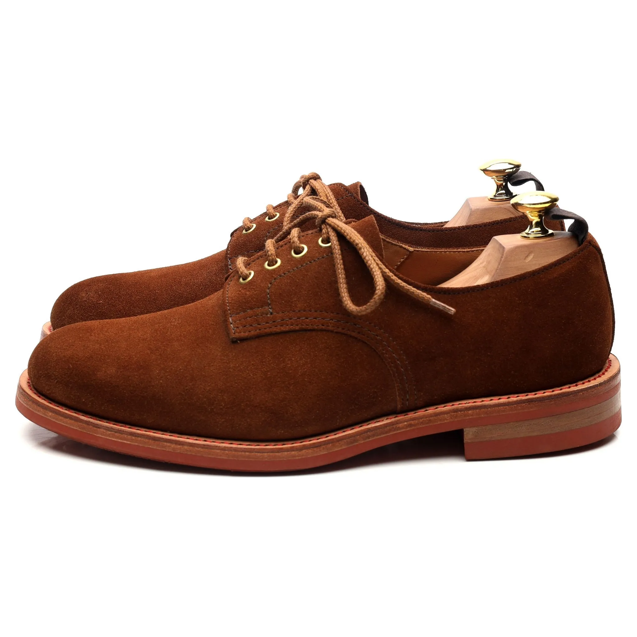 '7840' Snuff Brown Suede Derby UK 8