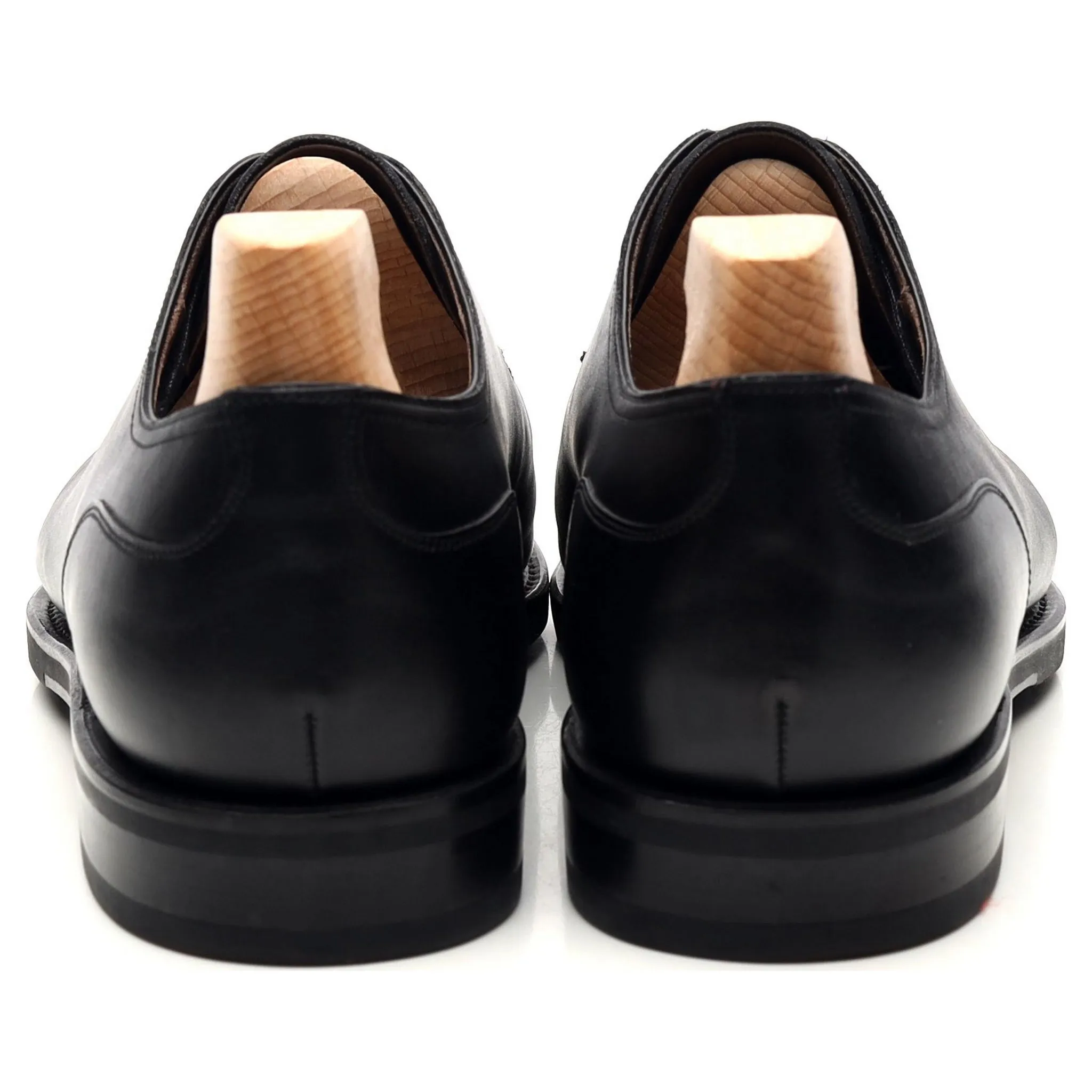 '80883' Black Leather Split Toe Derby UK 8