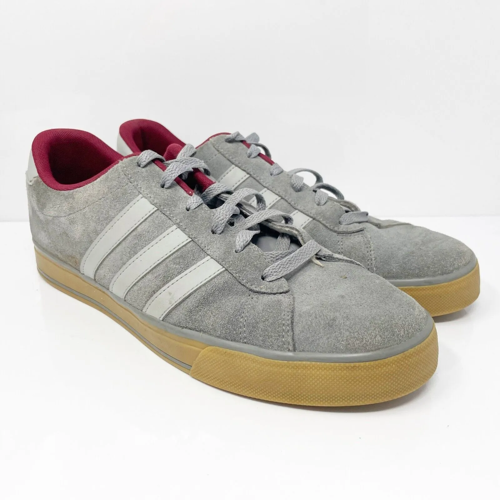 Adidas Mens SE Daily Vulc F99103 Gray Casual Shoes Sneakers Size 10.5