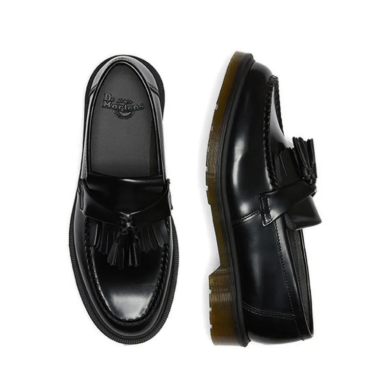 Adrian Unisex Shoes- Black Polished Smooth