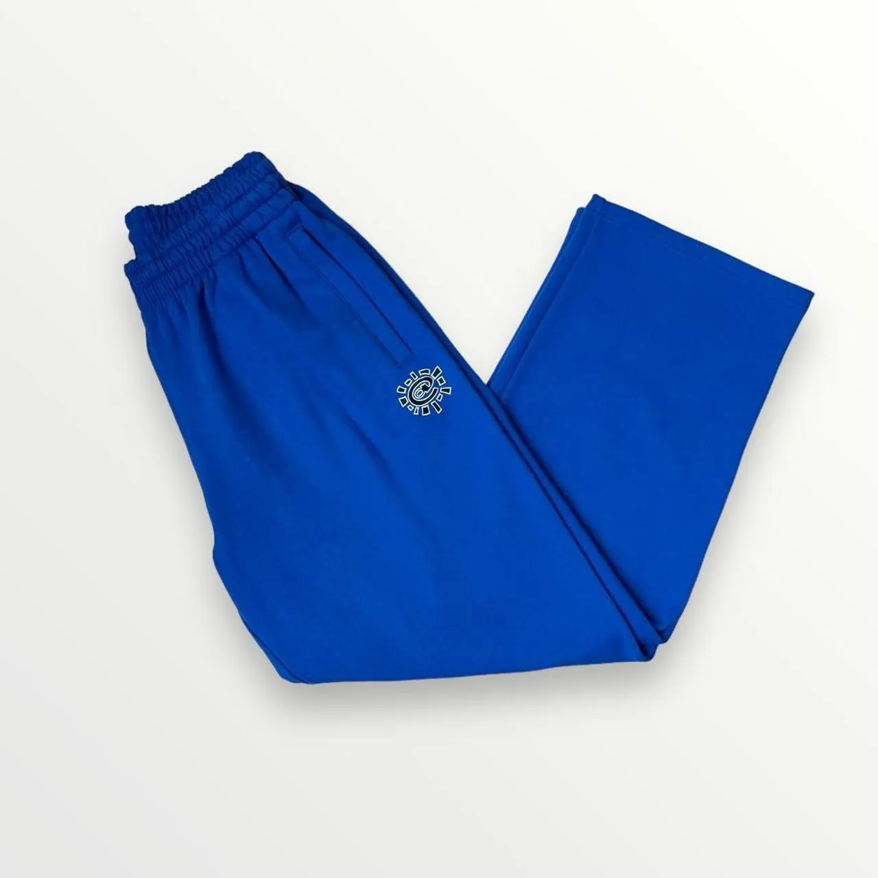 ADWYSD Relaxed No Cuff Joggers In Blue