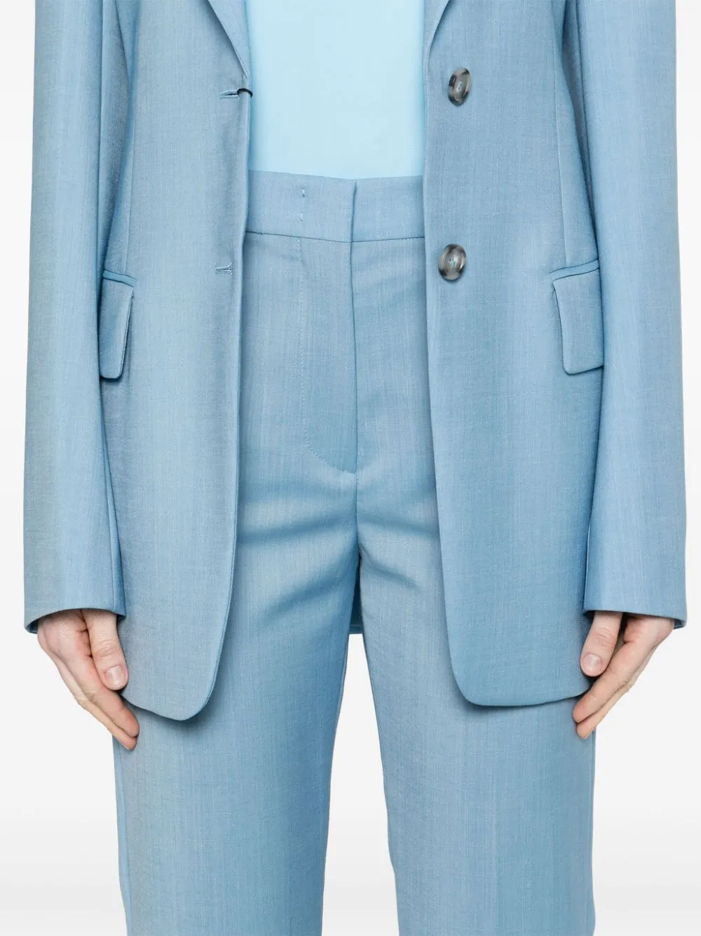 AEROSO wool trousers, sky blue