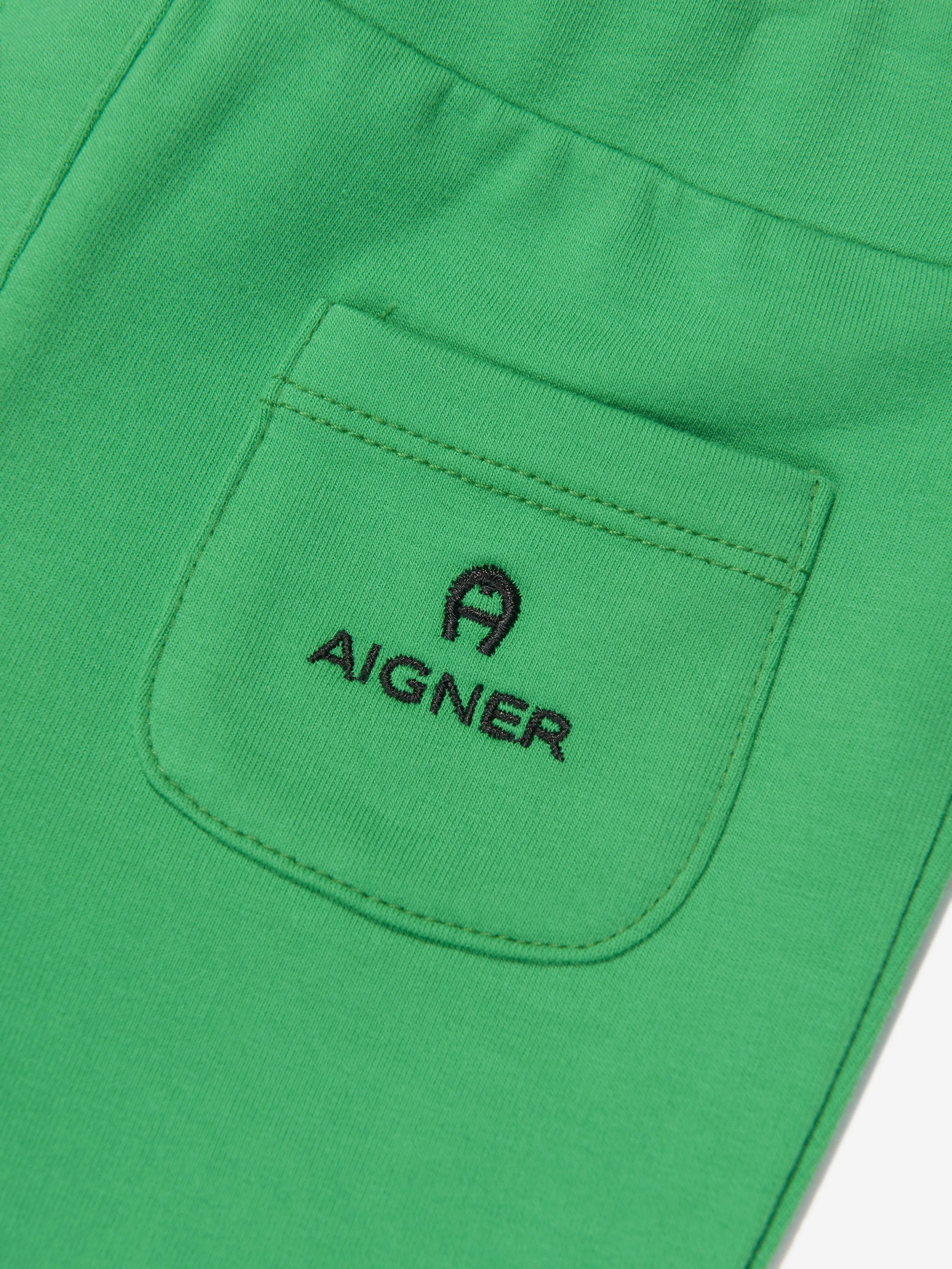 Aigner Baby Girls Logo Joggers in Green