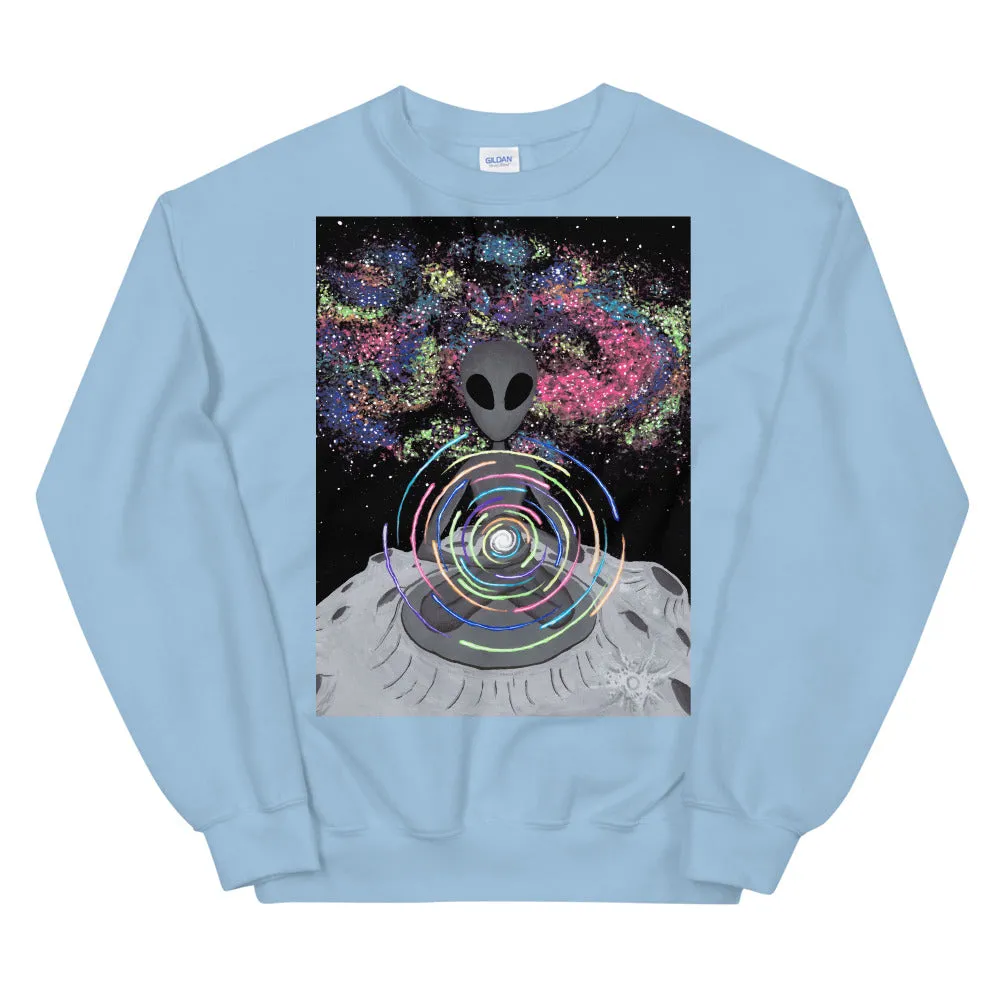 Alien Printed Graphic Sweatshirt