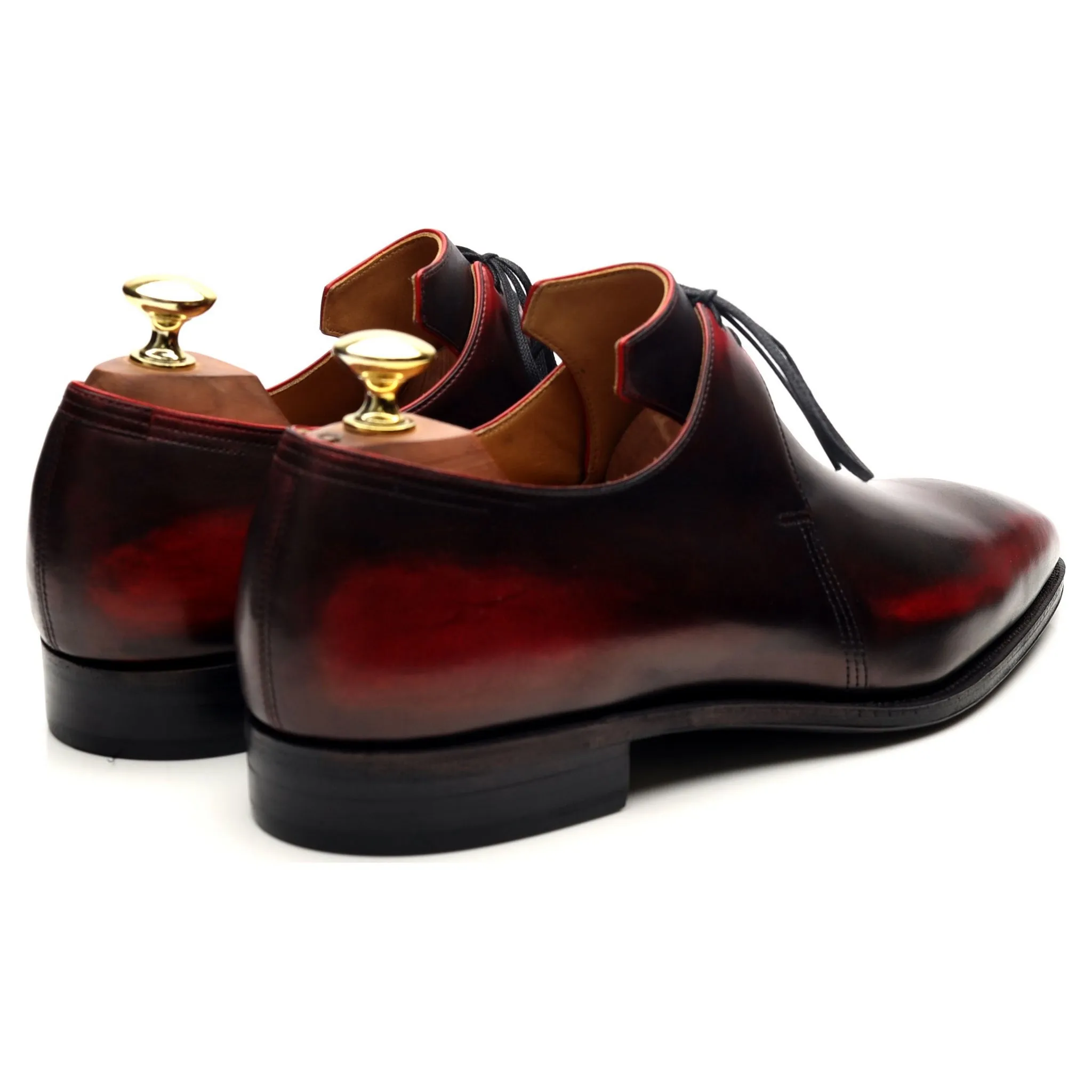 'Arca' Black Red Leather Derby UK 7