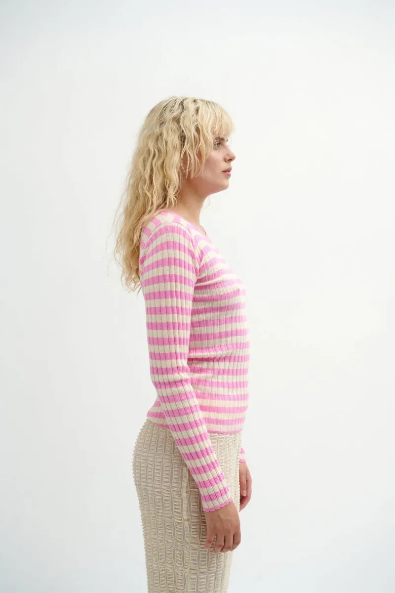 ArlieRS Knit Blouse Pink Multi