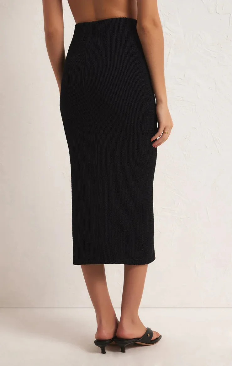 Aveen Stretchy Knit Midi Skirt for Women