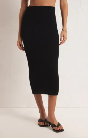 Aveen Stretchy Knit Midi Skirt for Women