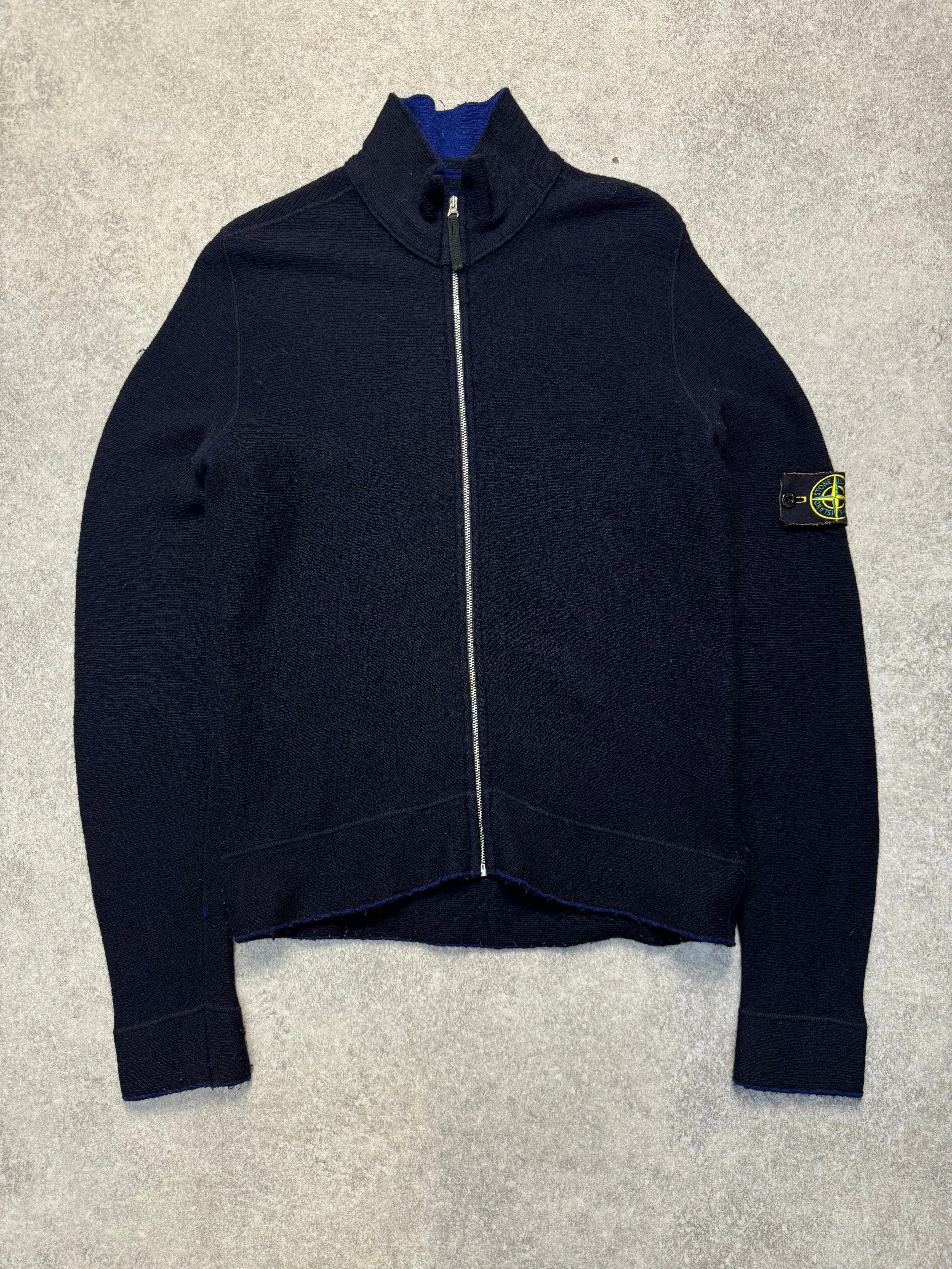 A/W 2009 Stone Island Navy Zipper Knit Cardigan