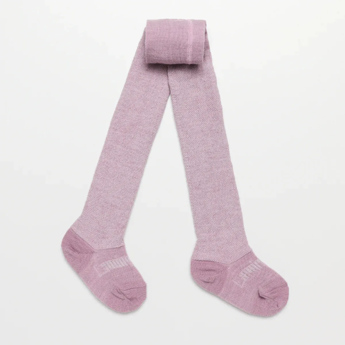 Baby & Child Merino Wool Tights Textured Knit || Lilac Chalk