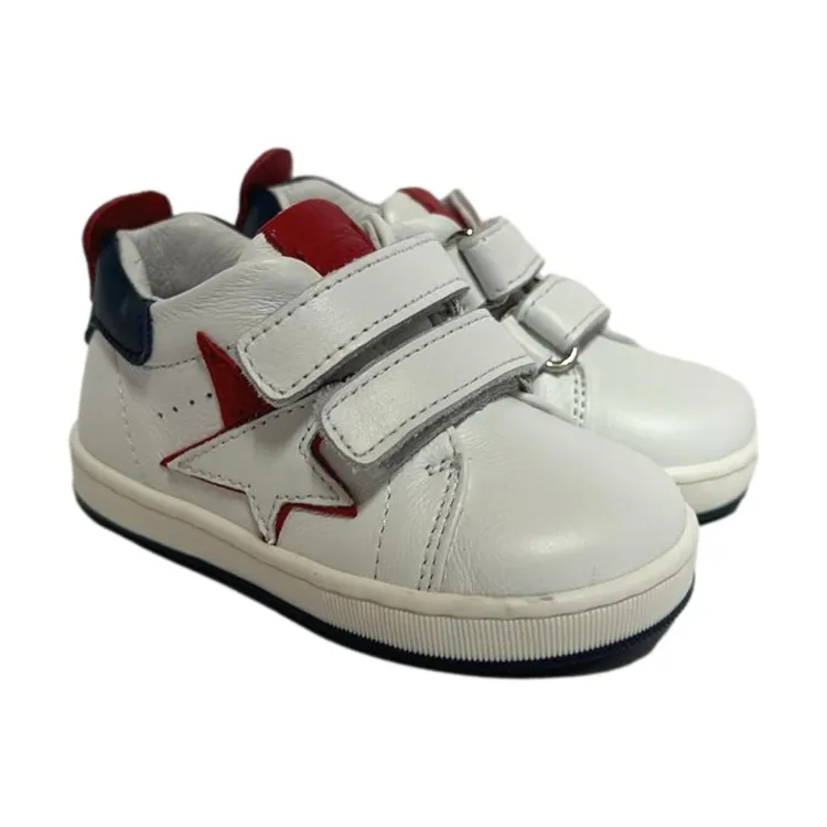 White Blue Red Kids Sneakers by Balducci