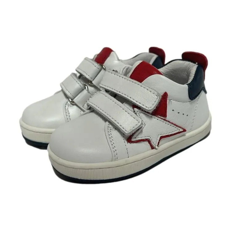 White Blue Red Kids Sneakers by Balducci