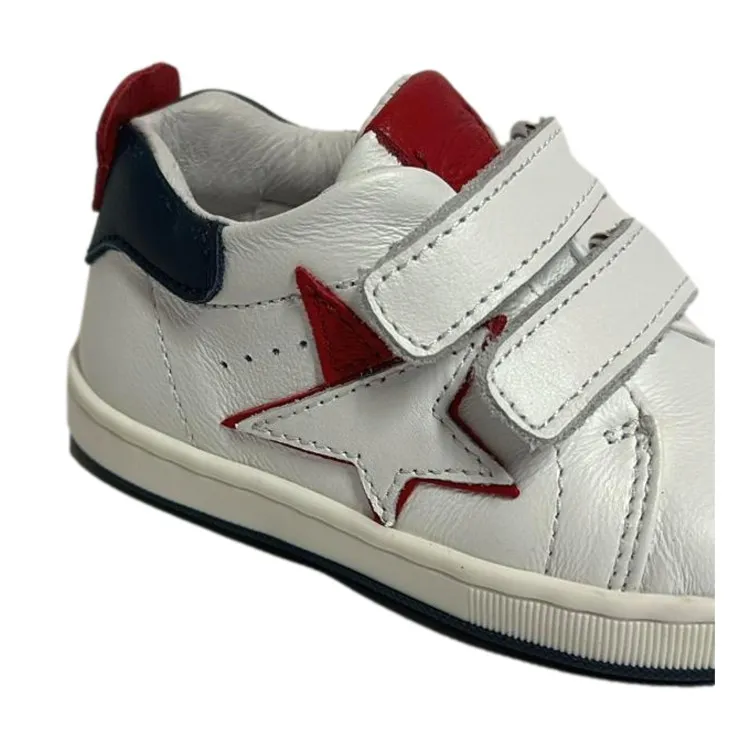 White Blue Red Kids Sneakers by Balducci