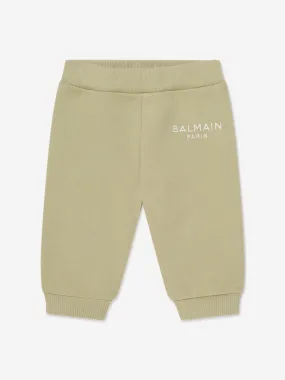 Balmain Baby Logo Joggers in Green