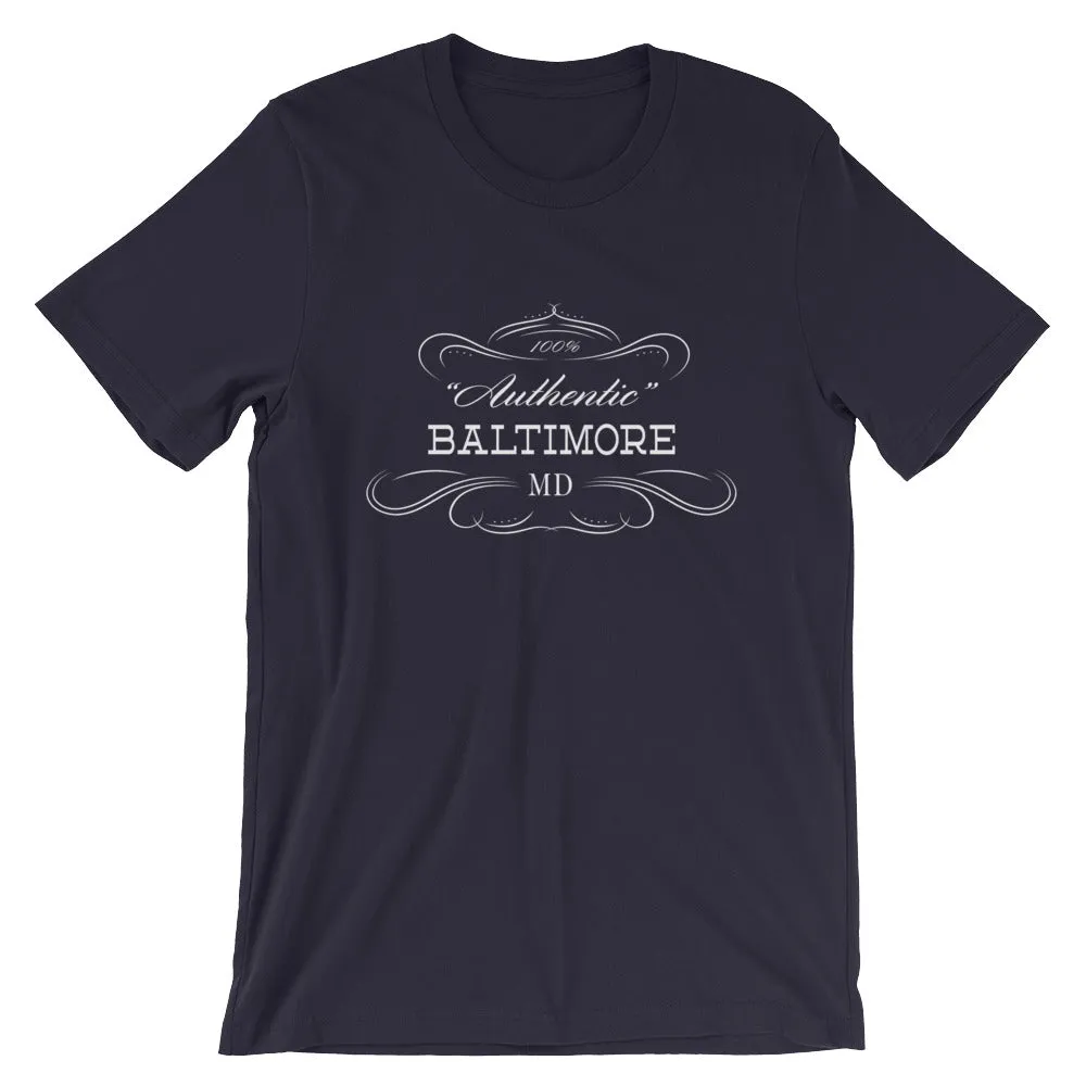 Baltimore Maryland Short-Sleeve Unisex T-Shirt - Authentic