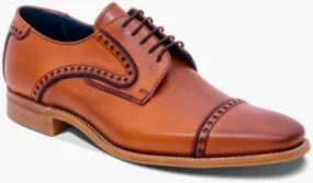 Barker Stewart Brogue Shoes - Antique Rosewood Calf