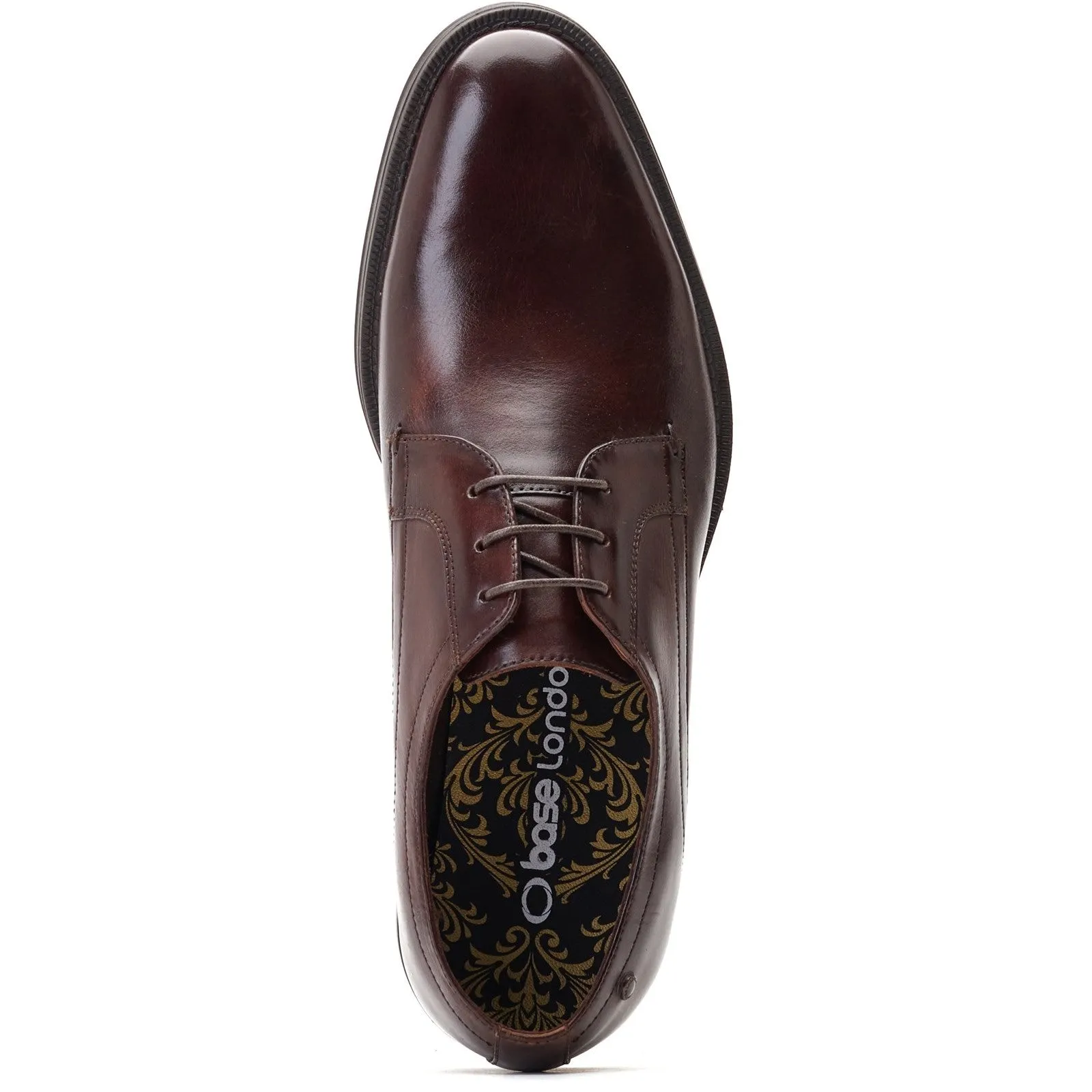 Base London Hadley Waxy Men's Plain Toe Lace-up Shoe: Shop Now.