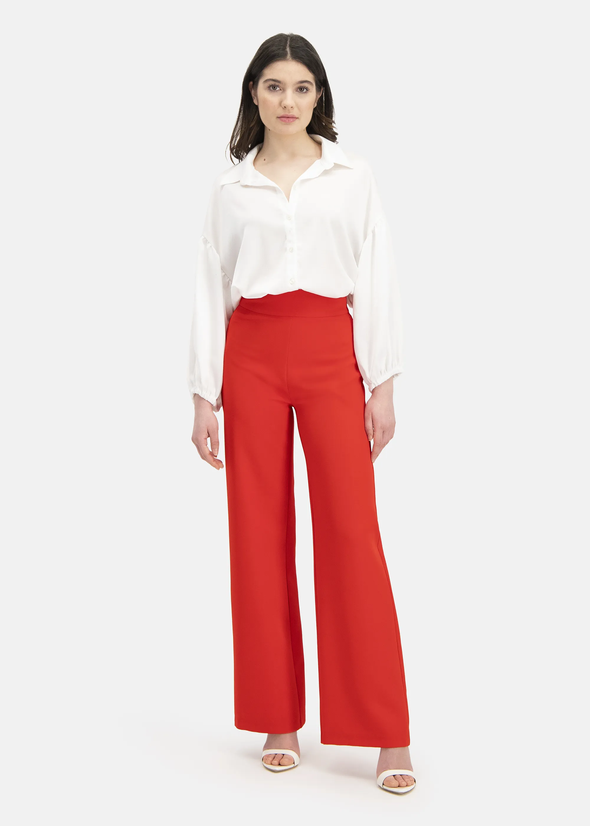 Basic Marlene trousers - COLIWO in RED