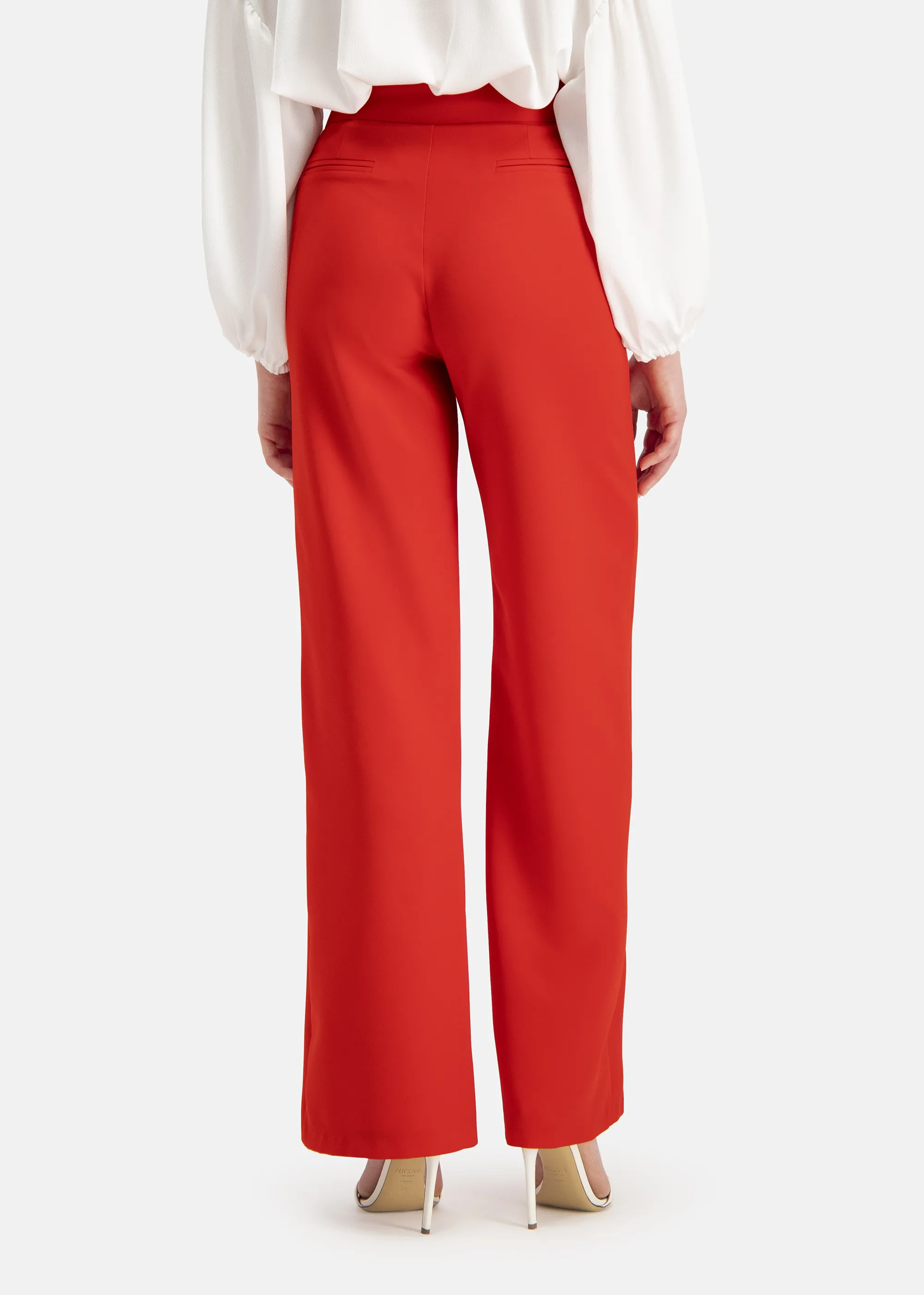 Basic Marlene trousers - COLIWO in RED