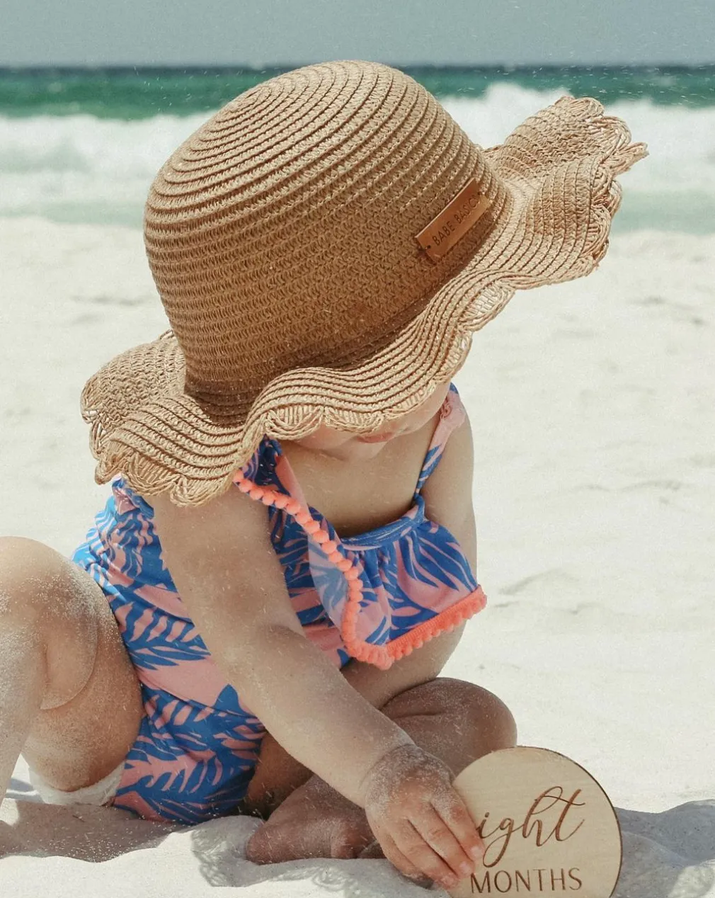 Beach Babe Straw Hat (Brown)