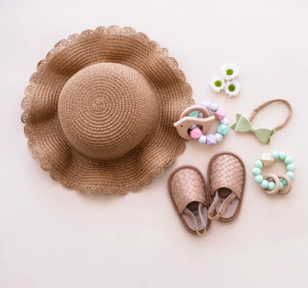 Beach Babe Straw Hat (Brown)