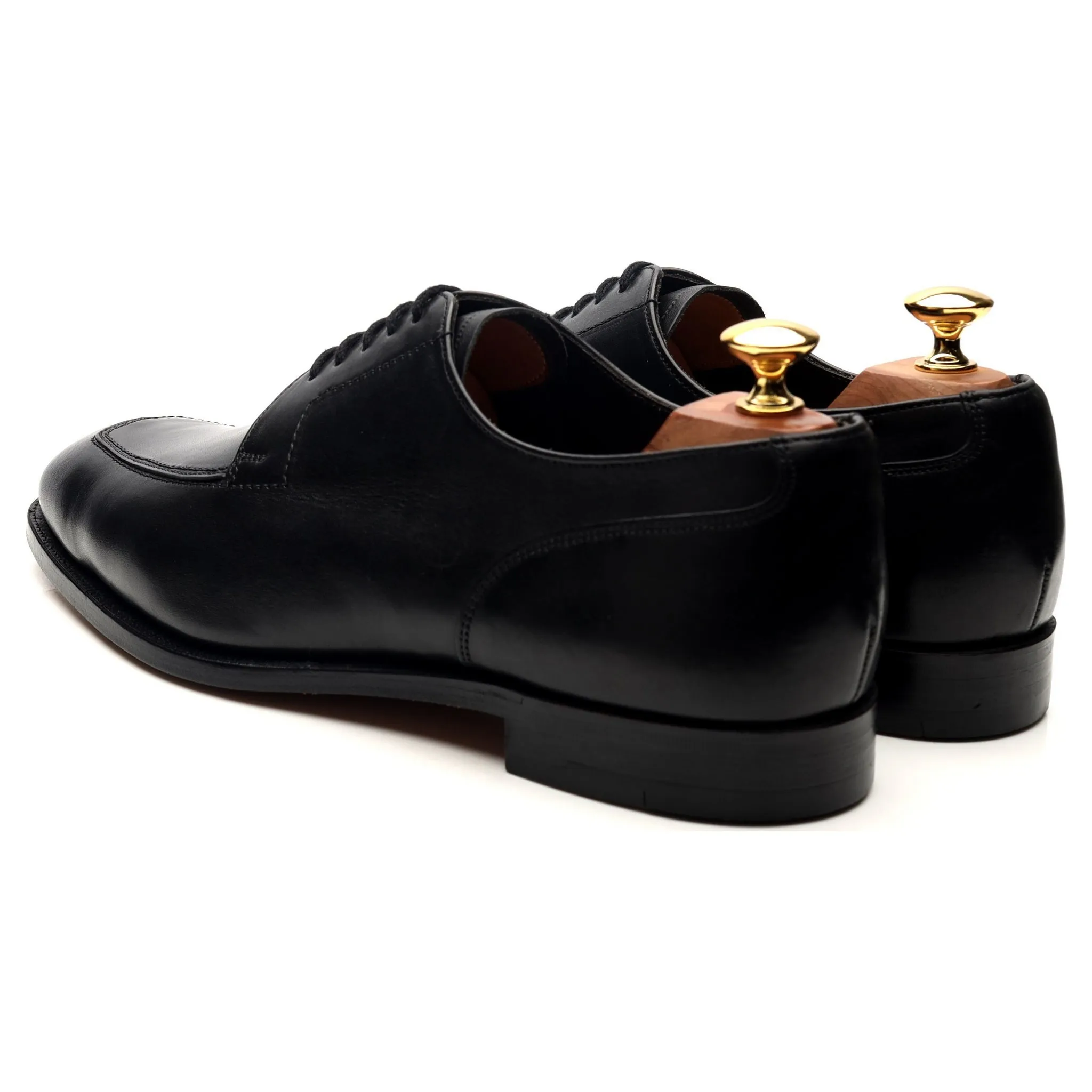 Beams Black Leather Split Toe Derby UK 9 E