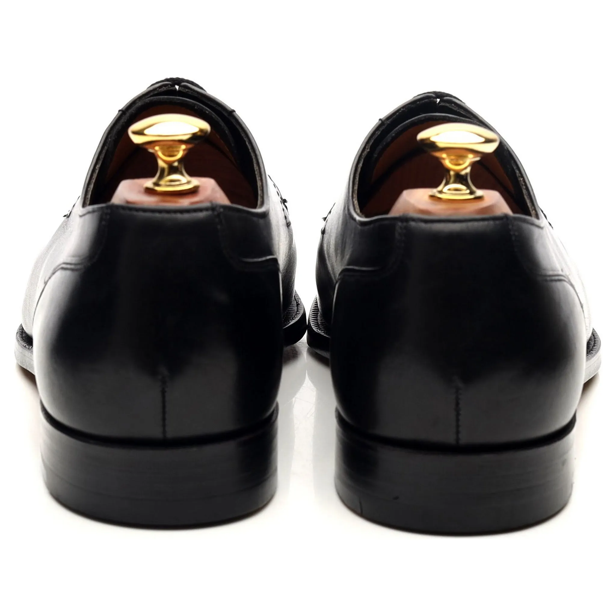 Beams Black Leather Split Toe Derby UK 9 E