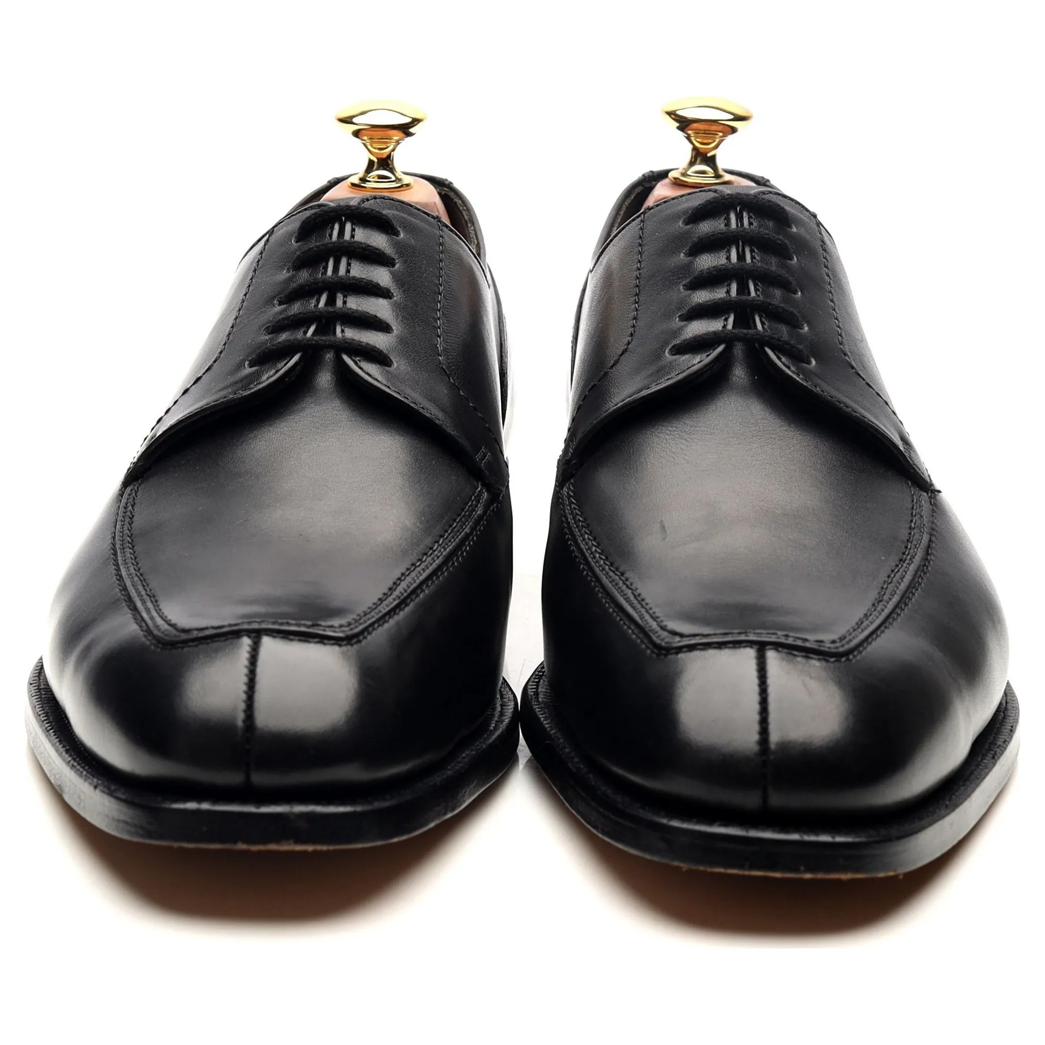 Beams Black Leather Split Toe Derby UK 9 E