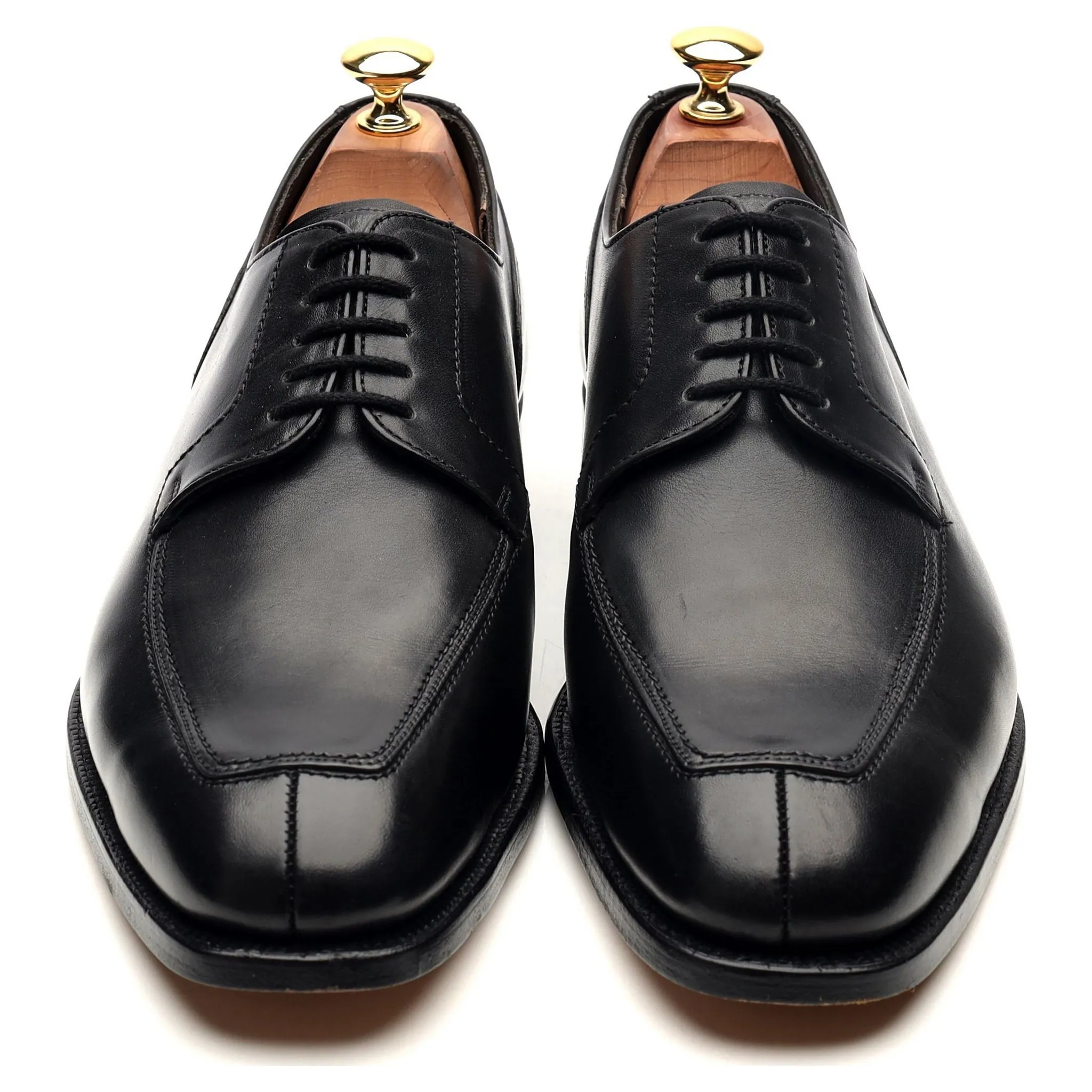 Beams Black Leather Split Toe Derby UK 9 E