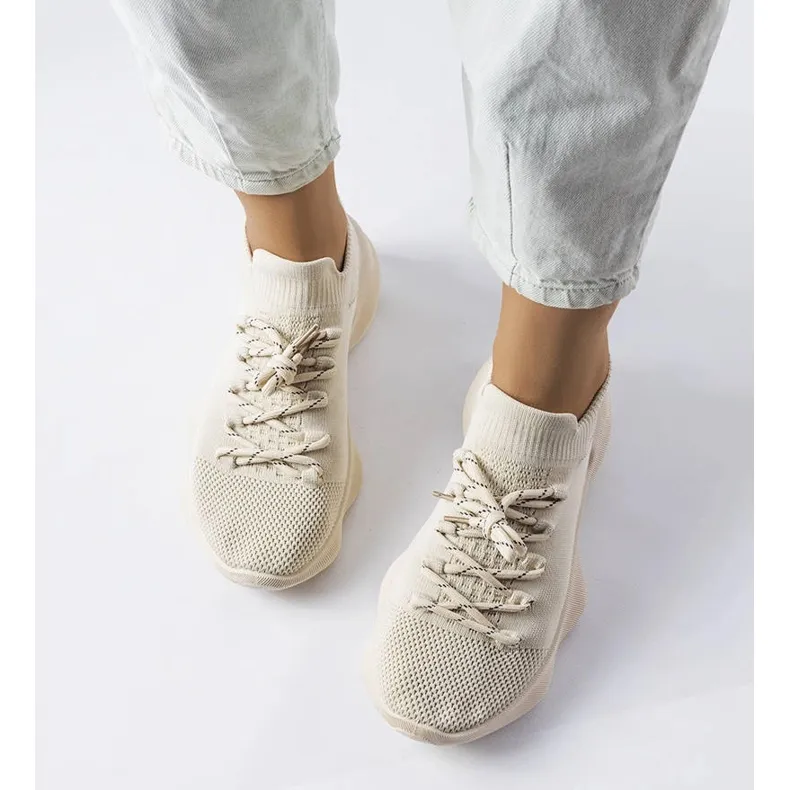 Beige canvas sneakers from Côté