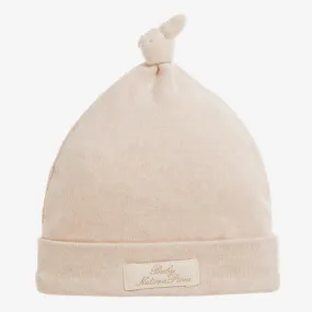 Beige Organic Cotton Baby Hat