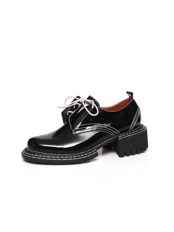 Bellini Derby with Thick Sole and Genuine Patent Leather Laces