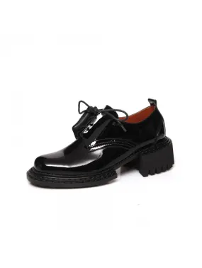 Bellini Derby with Thick Sole and Genuine Patent Leather Laces