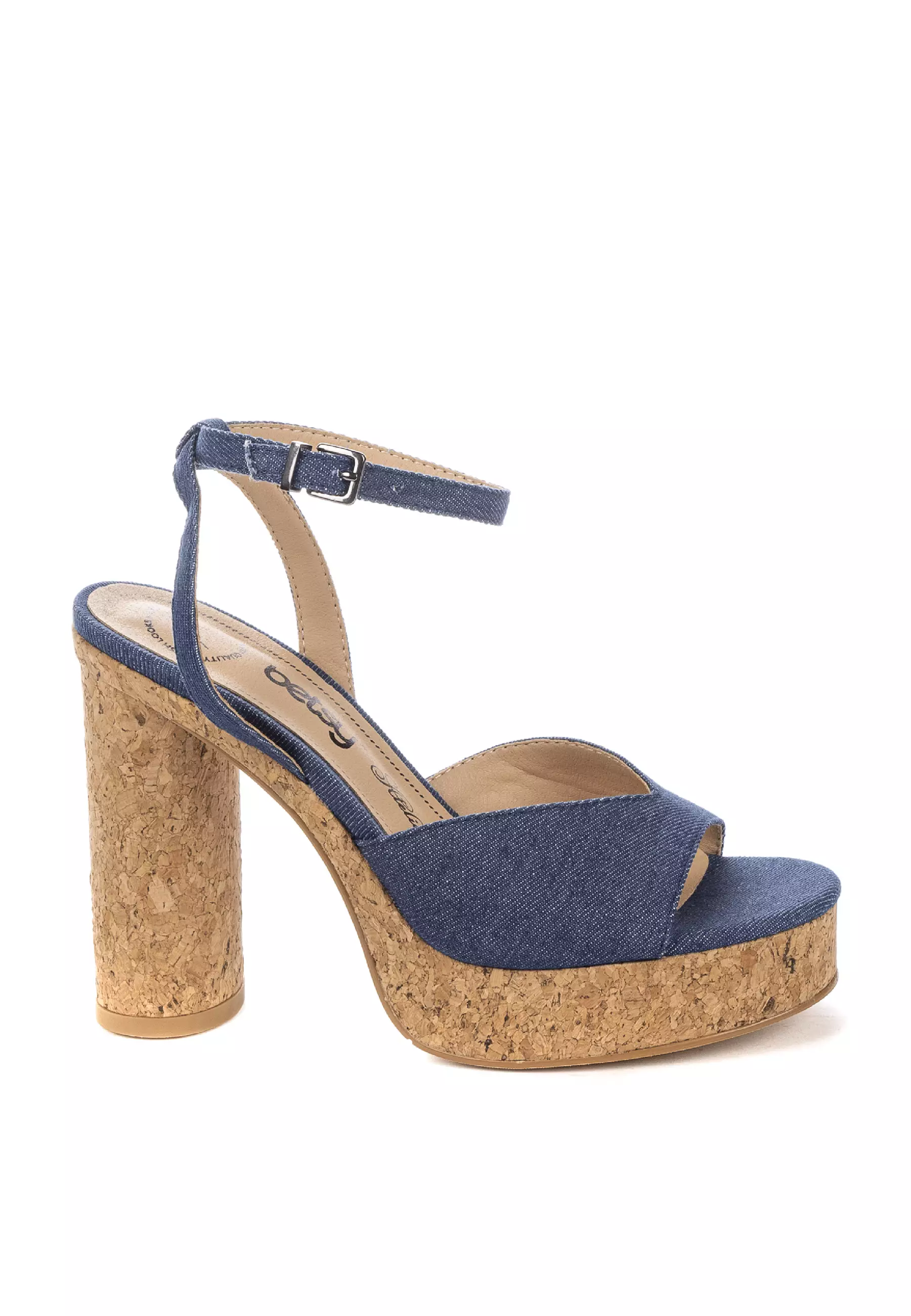 BETSY Zandra Open Toe Platform Heels