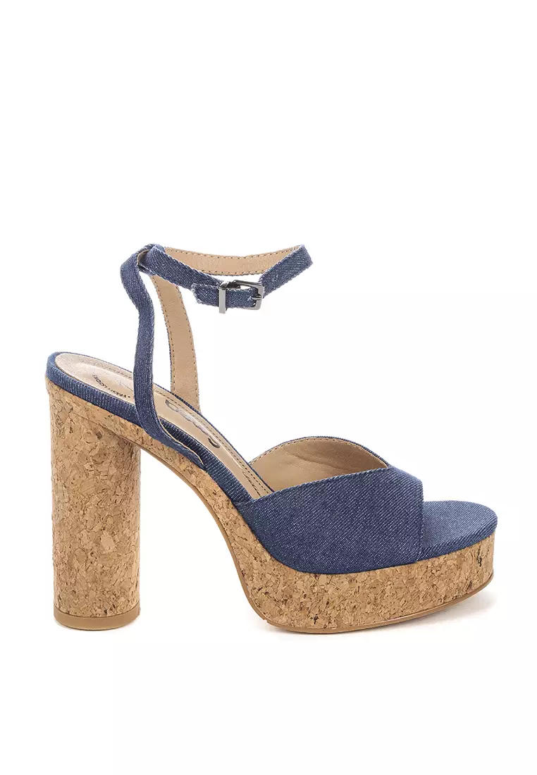 BETSY Zandra Open Toe Platform Heels