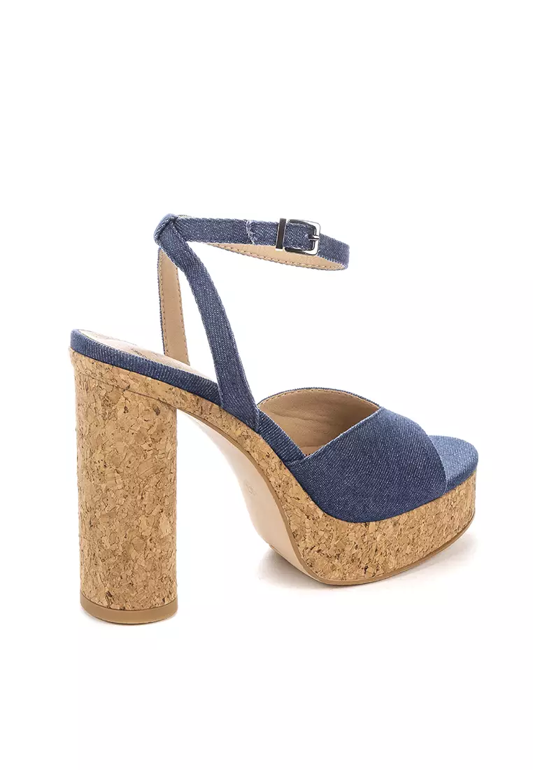 BETSY Zandra Open Toe Platform Heels