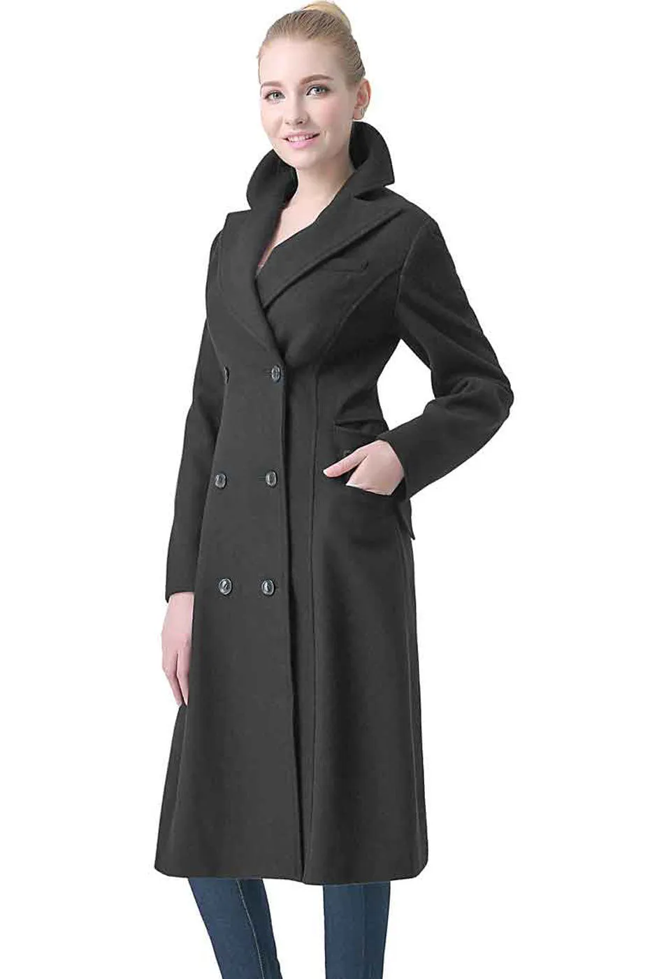 BGSD Women Romina Wool Long Walking Jacket