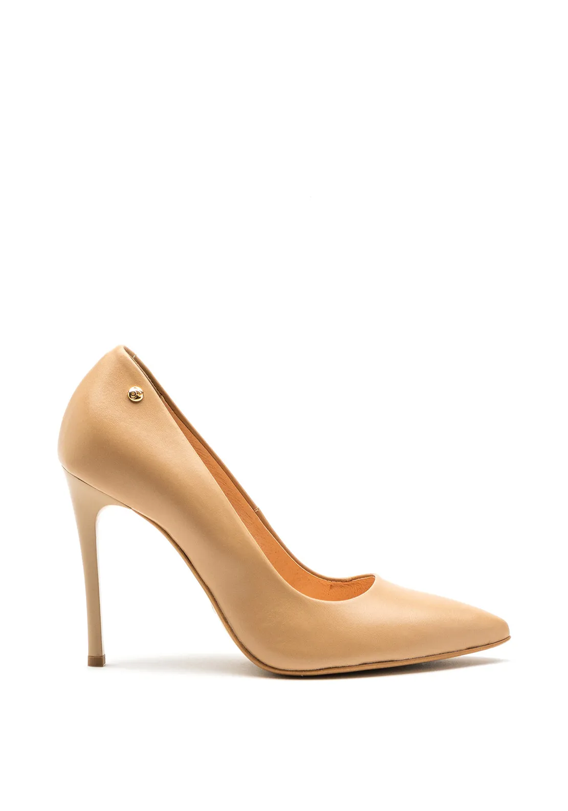 Bioeco by Arka Leather Classic Stiletto Heels, Nude