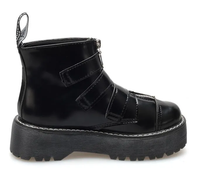 Black Gothic Platforms Combat Boots