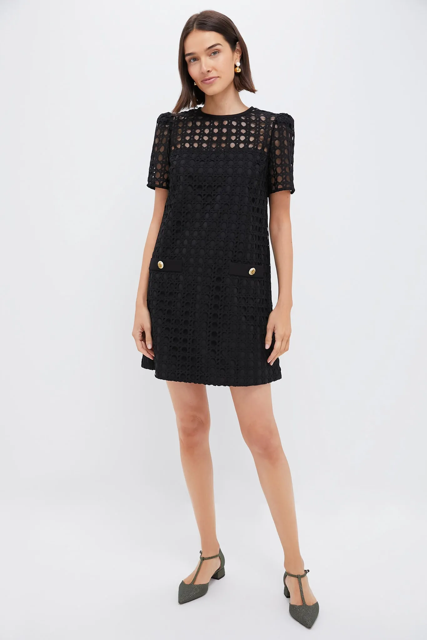 Black Cane Lace Janelle Dress