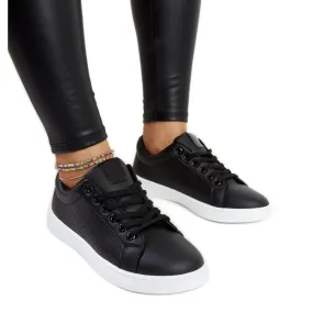 Black eco-leather Semret sneakers