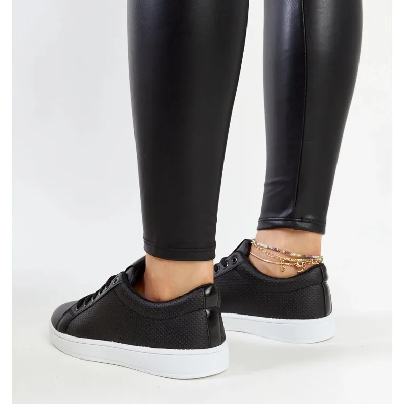 Black eco-leather Semret sneakers